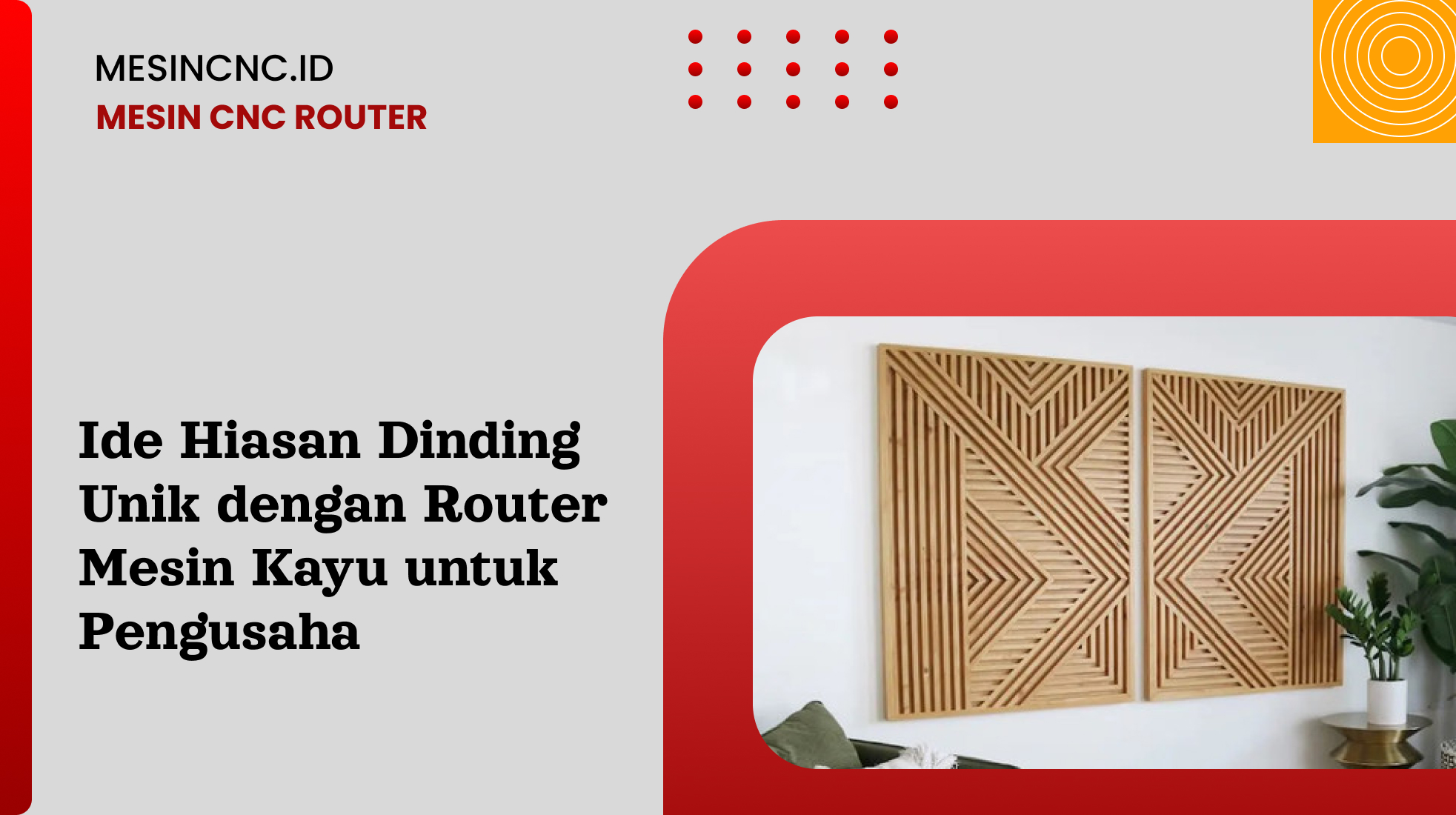 Ide Hiasan Dinding Unik Dengan Router Mesin Kayu Untuk Pengusaha